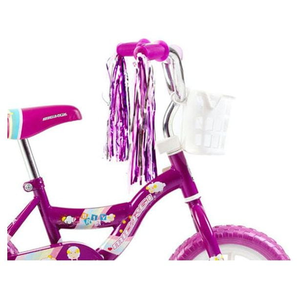 USToyOutlet 12 Kid's Beginner Bicycle for 2-4 Years Old Boys' and Girls' Bike Foam Tire for Indoor Use No Brake - Pink