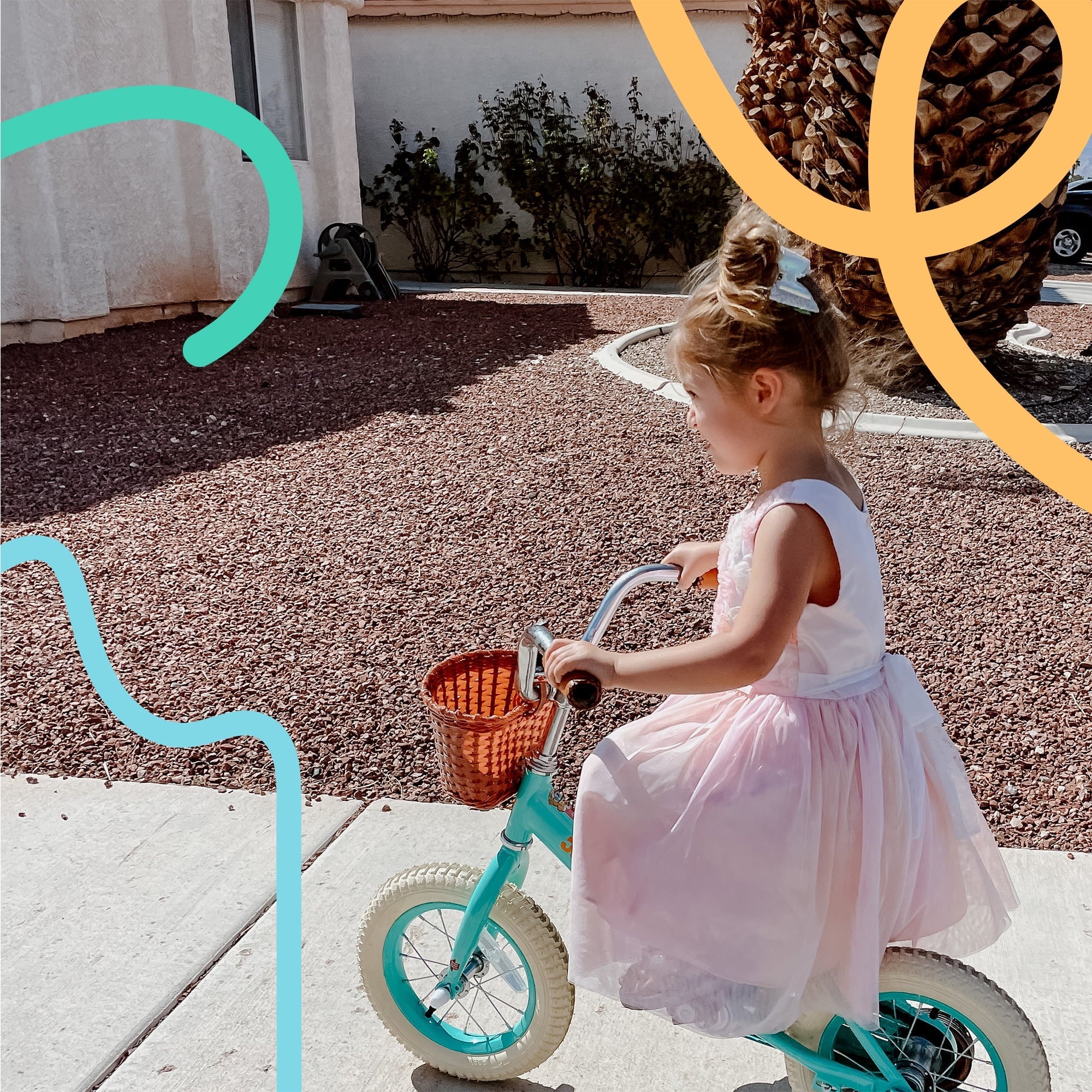 JOYSTAR Vintage Kids Bike with Basket & Training Wheels,12 14 16 20 24 Inch Kids Bike for 2-14 Years Old Girls & Boys, Green