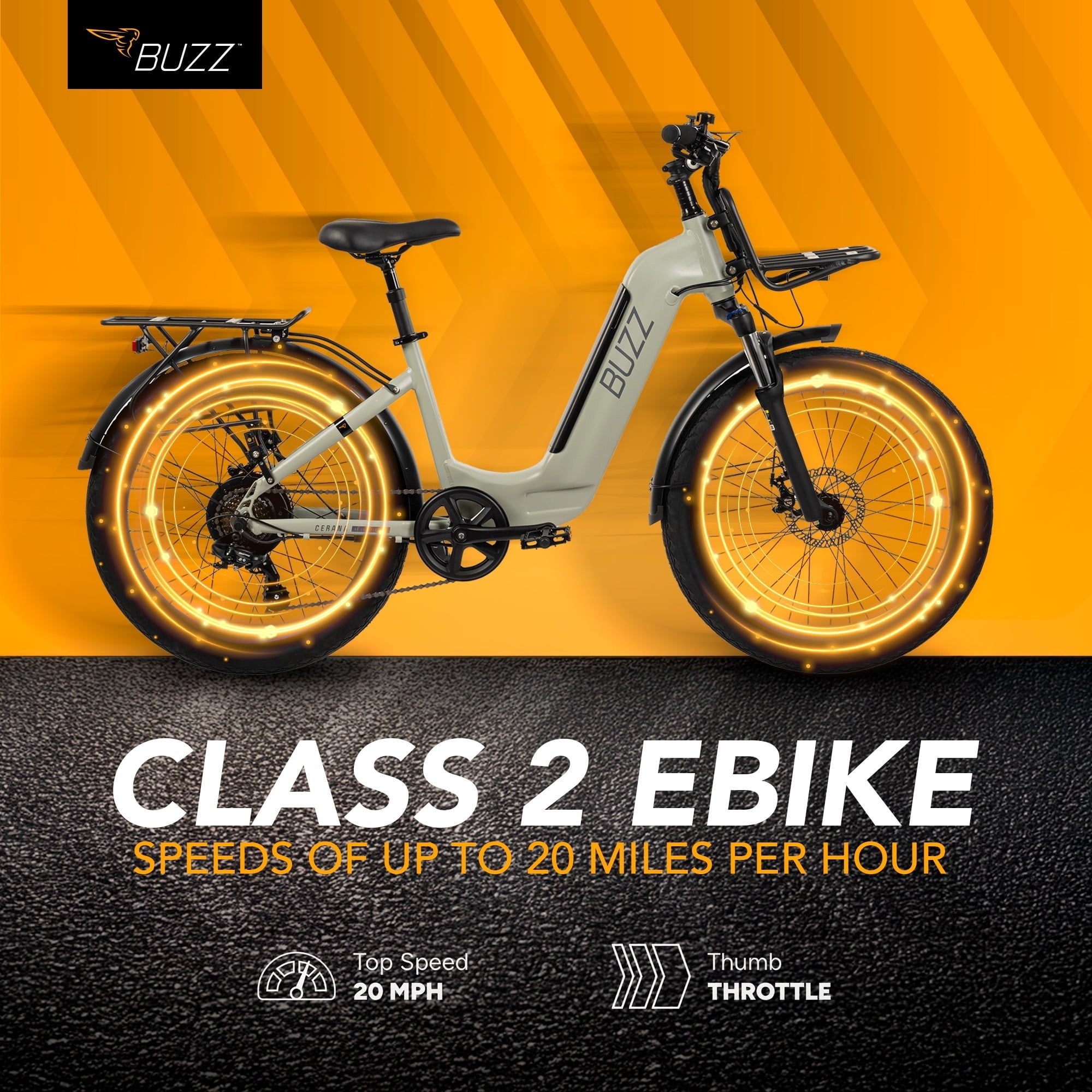 Buzz 24 Cerana 2 48V Electric Bike, Fits Riders 60+, Moss Green, Adult, Unisex