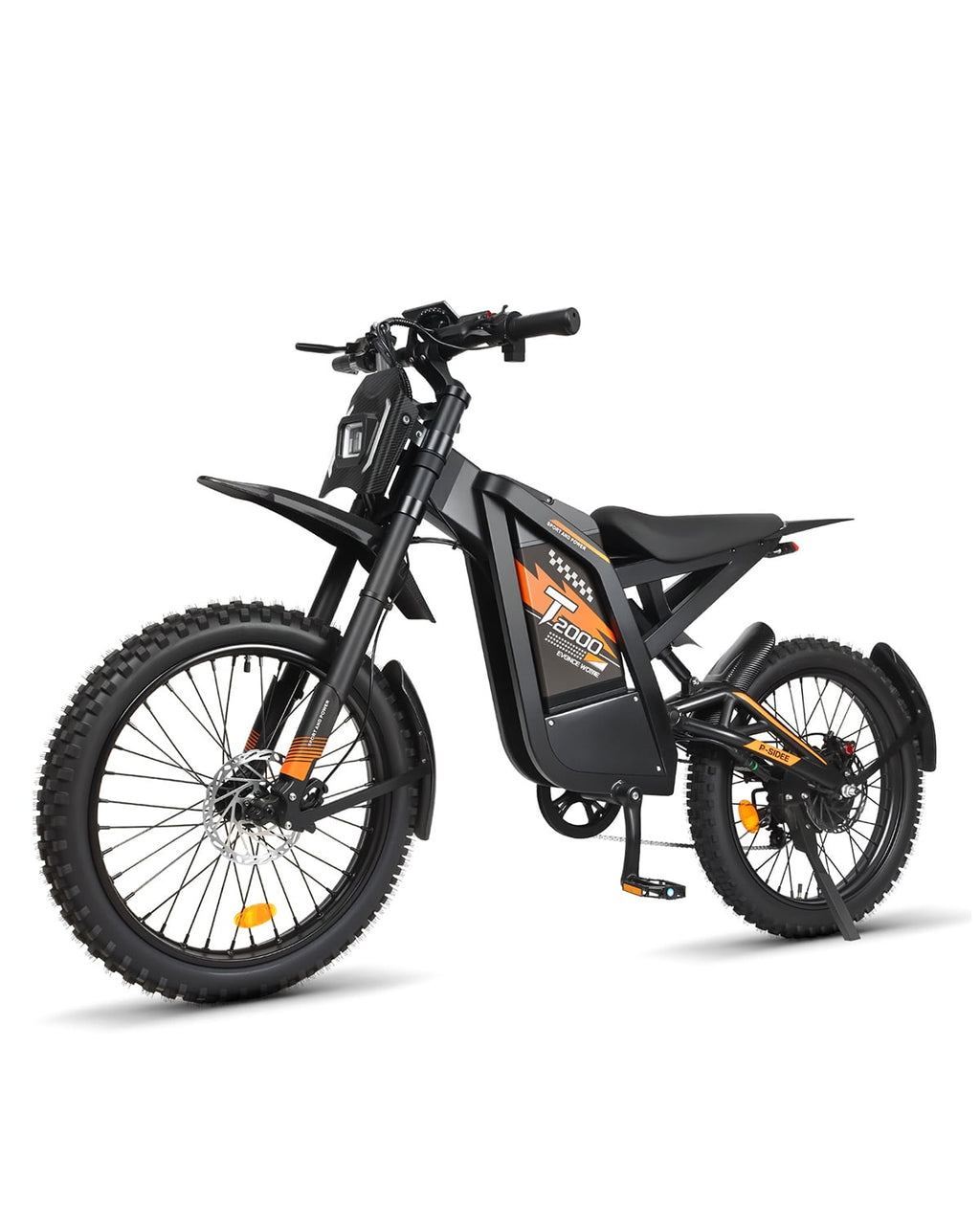 OUXI T2000 Electric Dirt Bike for Adults,3000W Peak Electric Bike,48V 30Ah Battery,37MPH/85+Miles Electric Motorcycles,24 Fat Tire E Dirtbike,Dual Hydraulic Brakes Mountain Bike,E Dirt Bike UL2849