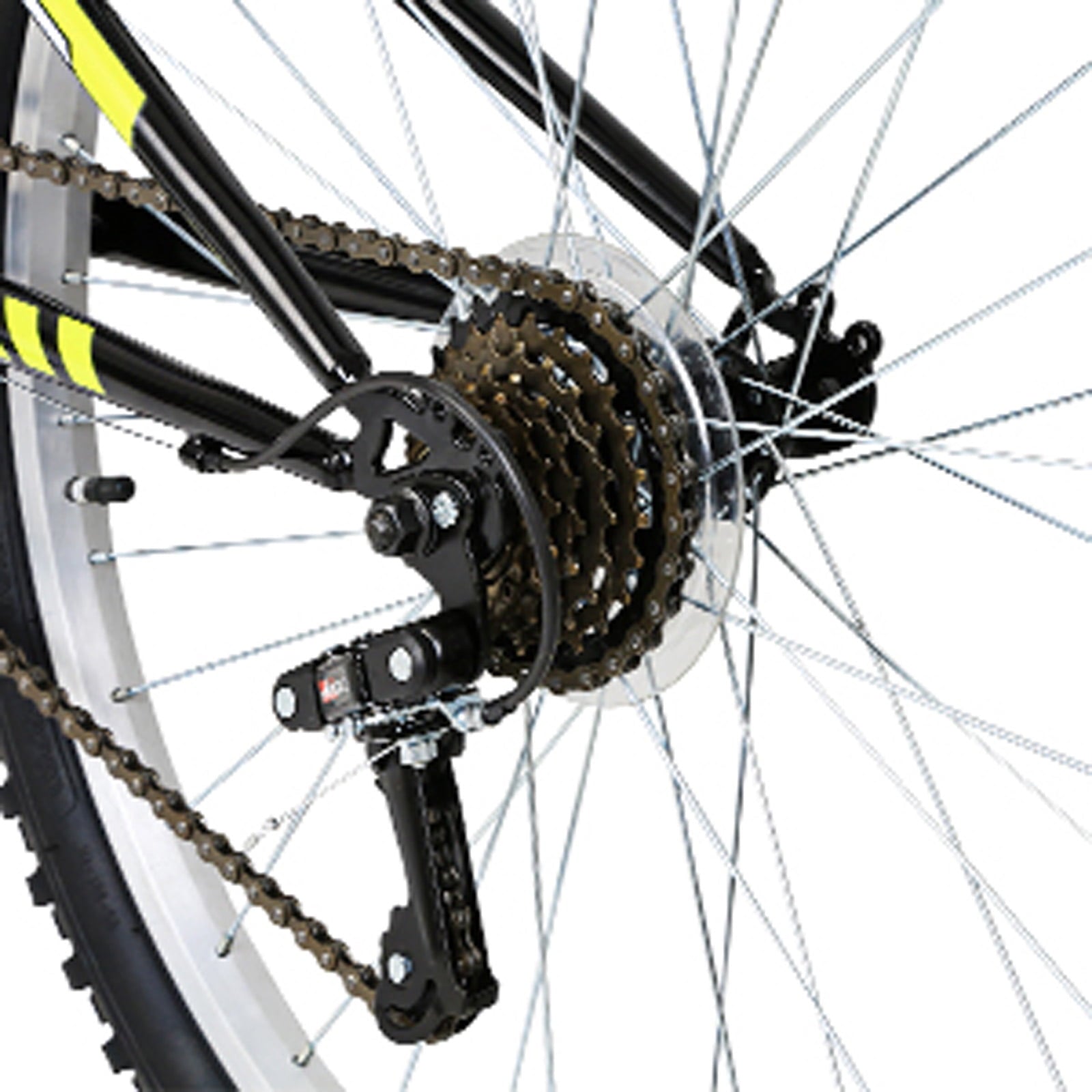Hykolity 26 in Mountain Bike Sport Bicycle, 18 Speed Mtb Cycling for Adult Men Women Age 14+, Dual Full Suspension Outdoor Sport Bikes, White