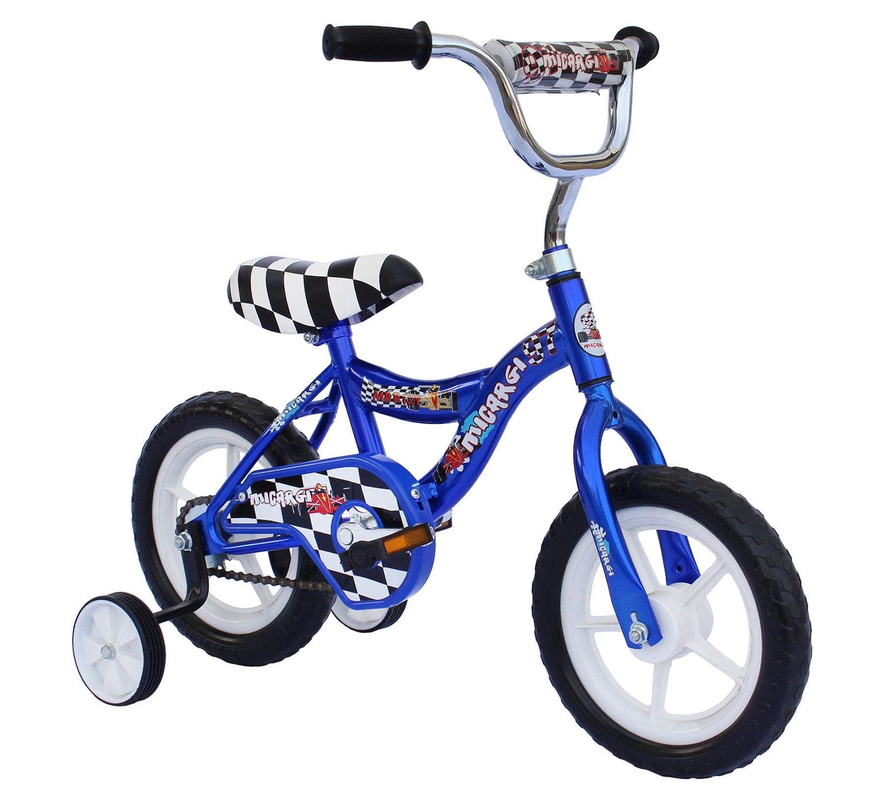 USToyOutlet 12 Kid's Beginner Bicycle for 2-4 Years Old Boys' and Girls' Bike Foam Tire for Indoor Use No Brake - Pink