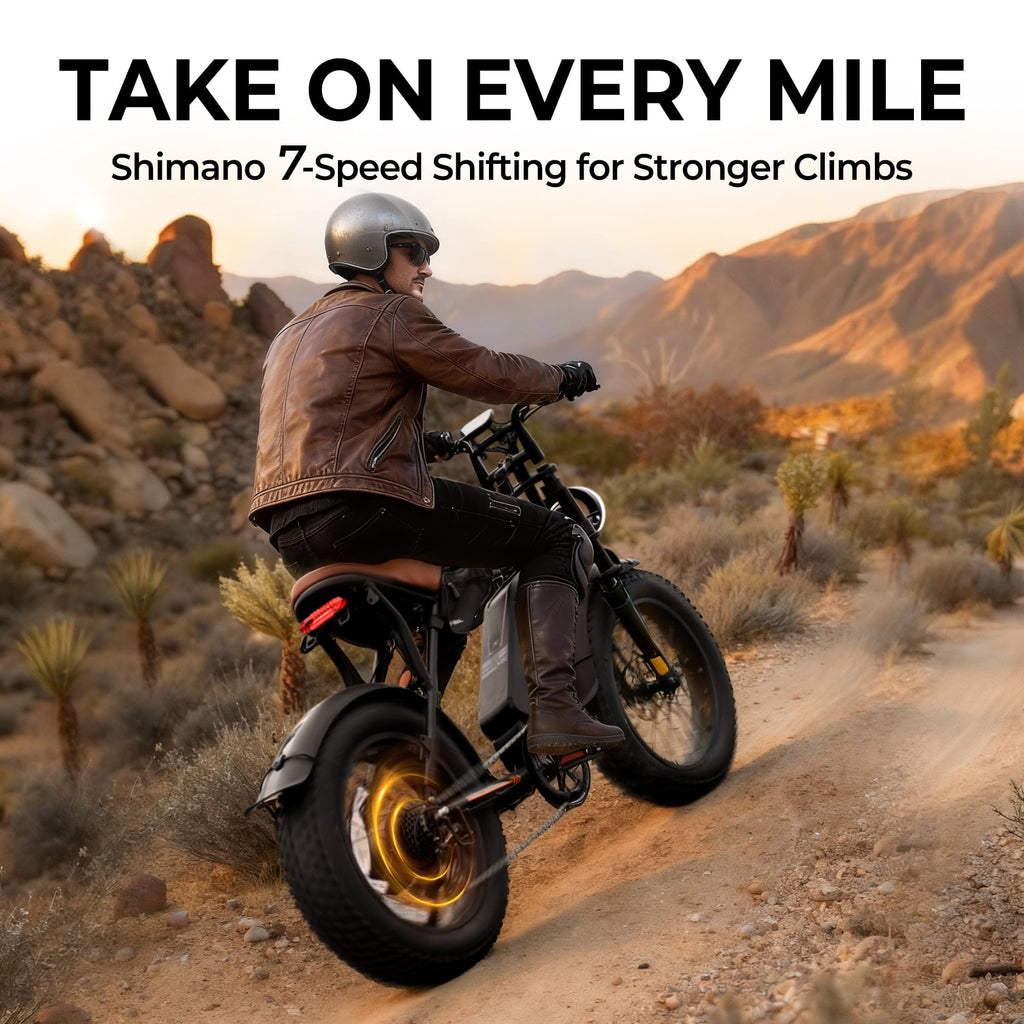 Skeri 750W (Peak 1000W) Electric Bike, 16” x 4” Fat Tire Dual Suspension E-Mountain Bikes, 48V 13Ah Battery UL2849