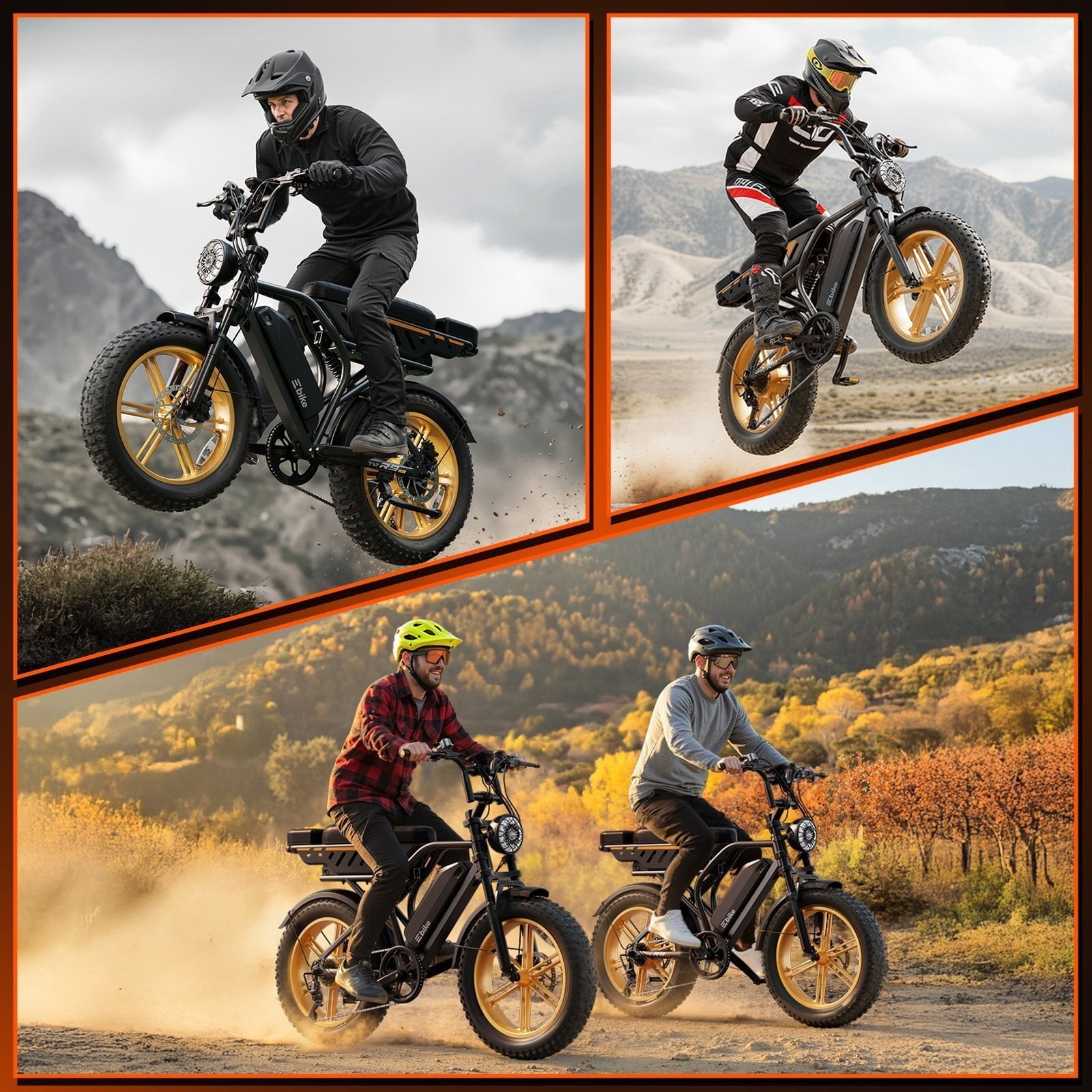 TST Electric Bike for Adults, 750W Peak 1500W Motor, 20x4 Fat Tire E Bicycle, E Mountain Bike, 48V/15AH UL2849, App Control