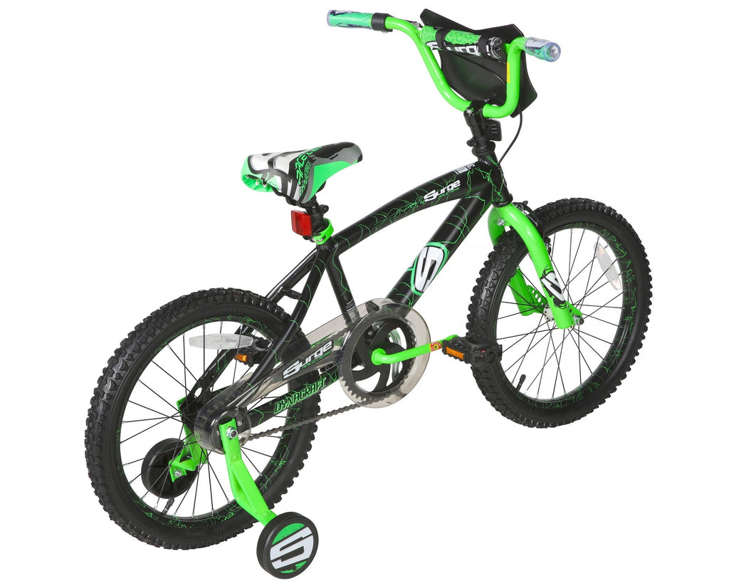 Dynacraft Surge Boys 18 BMX Bike, For Kids Age 6-9 Years, Green