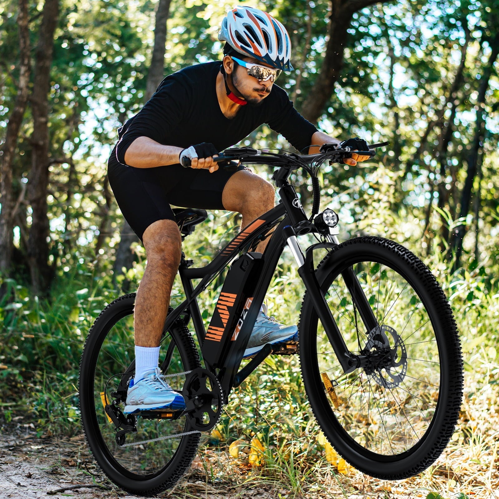 ZDZA Electric Bike 26”, 1000W Peak Motor E-Mountain Bike, 22MPH 36V 10.4AH Removable Ebike for Adults, 7 Speed Electric Bicycle UL2849
