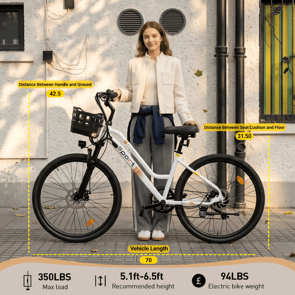 BroPath Electric Bike for Adults, Ebike, Electric Bicycle with 576WH Removable Battery,14 Folding Ebike, 21MPH,20+ Miles(MAX),500W High Motor,Multi-Shock Absorption,Commuting Mini E Bikes,UL2849