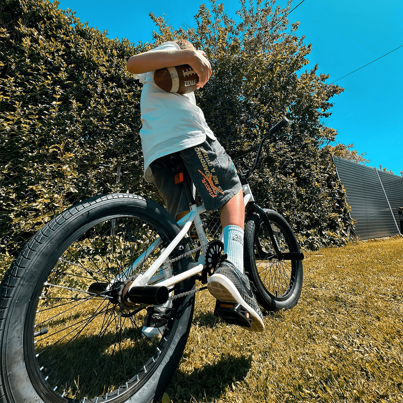 cubsala 18 in Freestyle BMX Kids Bike for Age 5-8 Years Old Boys Girls,Blue
