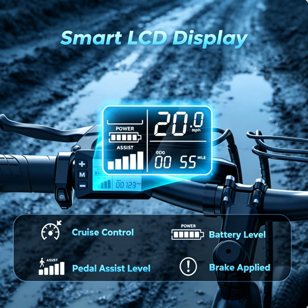 iScooter Electric Bike for Adults 20 Mph, 30+Miles Electric Bicycle,500W Electric Bike with 36V 10.4Ah Battery, 5-Speed, 26 Tires and Front Fork Suspension