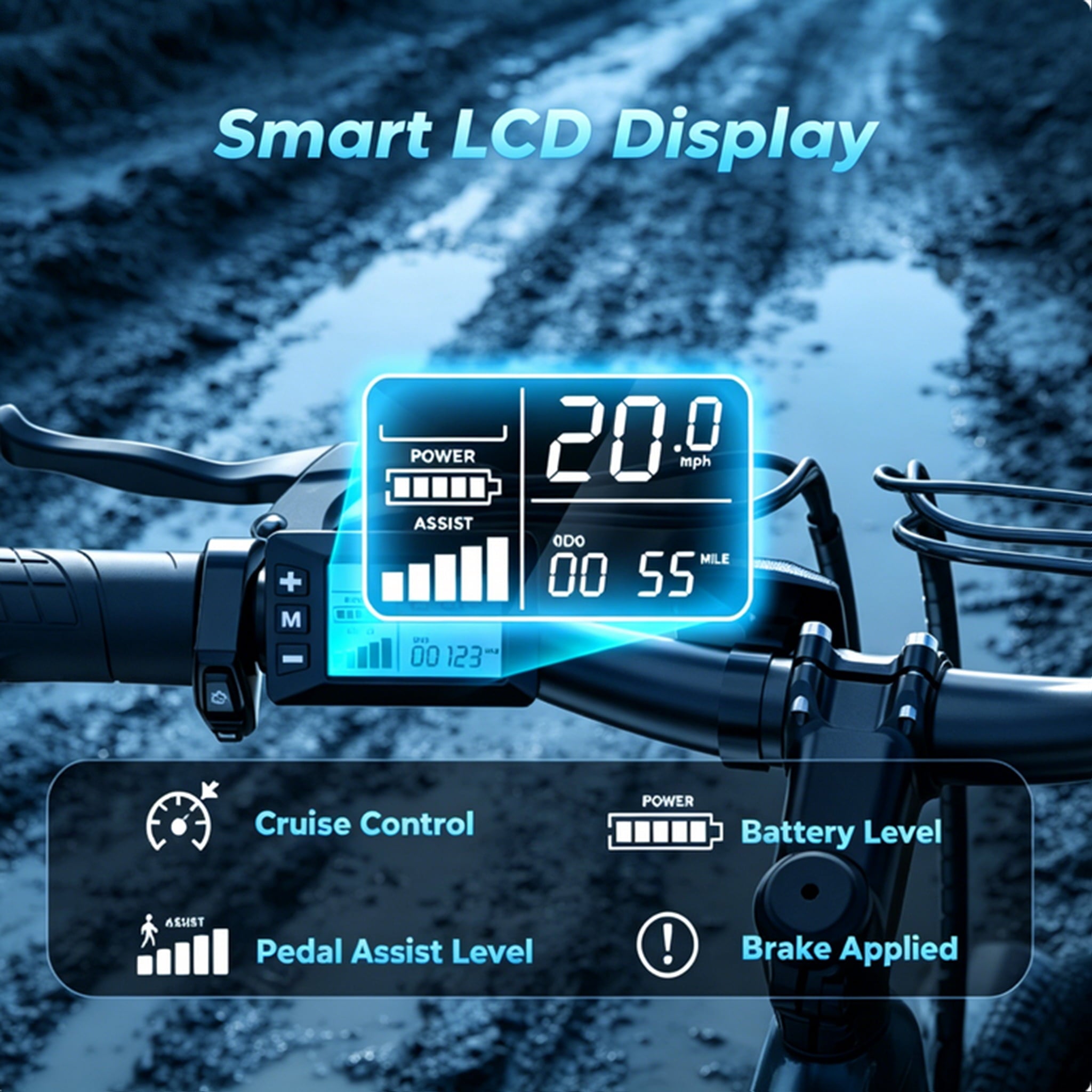 iScooter Electric Bike for Adults 20 Mph, 30+Miles Electric Bicycle,500W Electric Bike with 36V 10.4Ah Battery, 5-Speed, 26 Tires and Front Fork Suspension