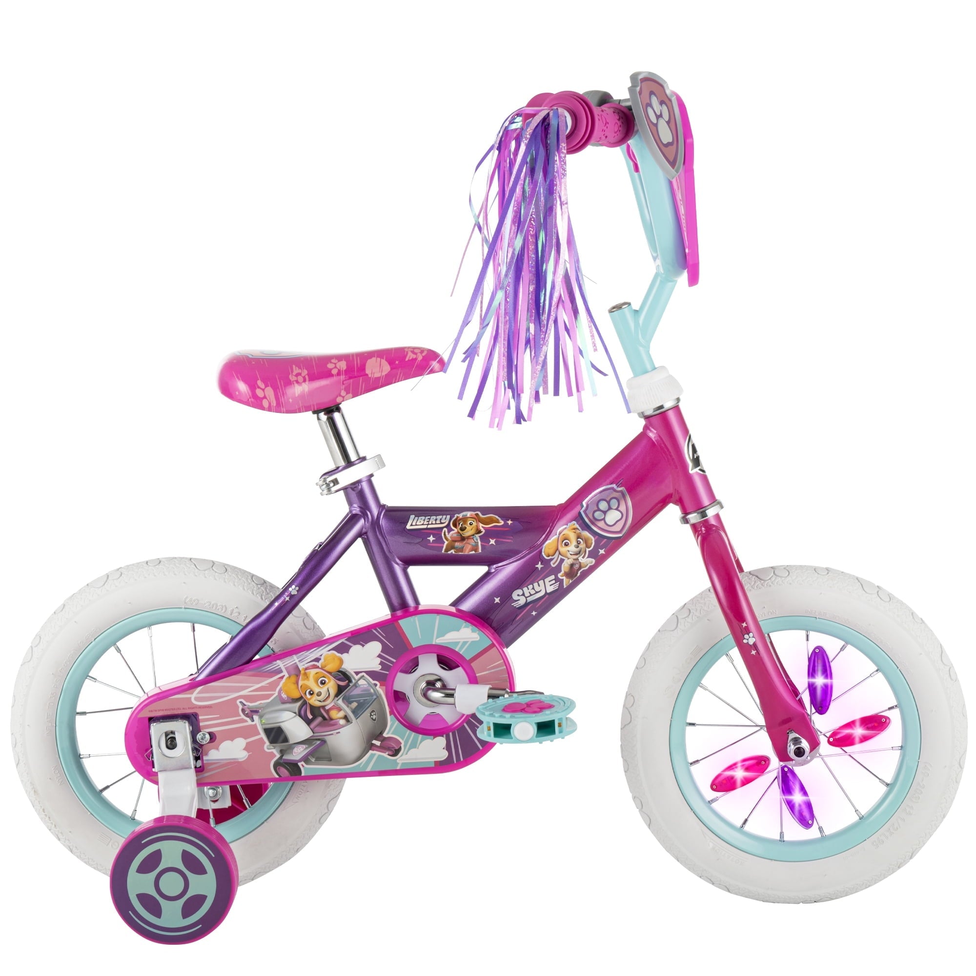 Huffy 12 Paw Patrol Kids' Bike, Fits Riders 37 - 42, Pink, Youth, Girl's