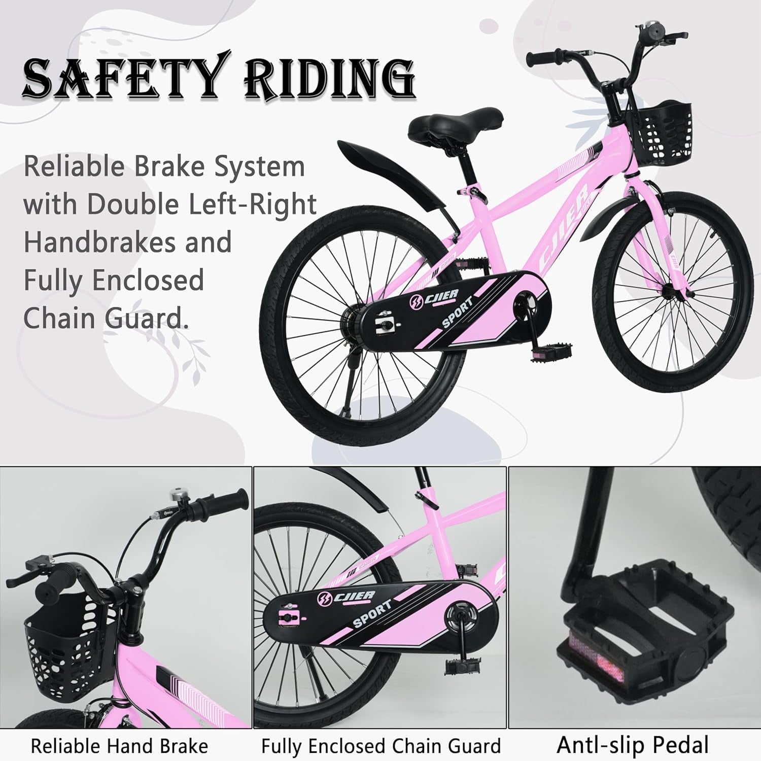 NEORIVER 14 Kids Bikes for Girls and Boys, Kids' Bicycles with Training Wheels, Ages 3-5 Years