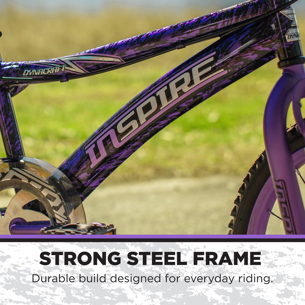 Dynacraft Inspire Girls 20 BMX Bike for Kids Ages 7-14