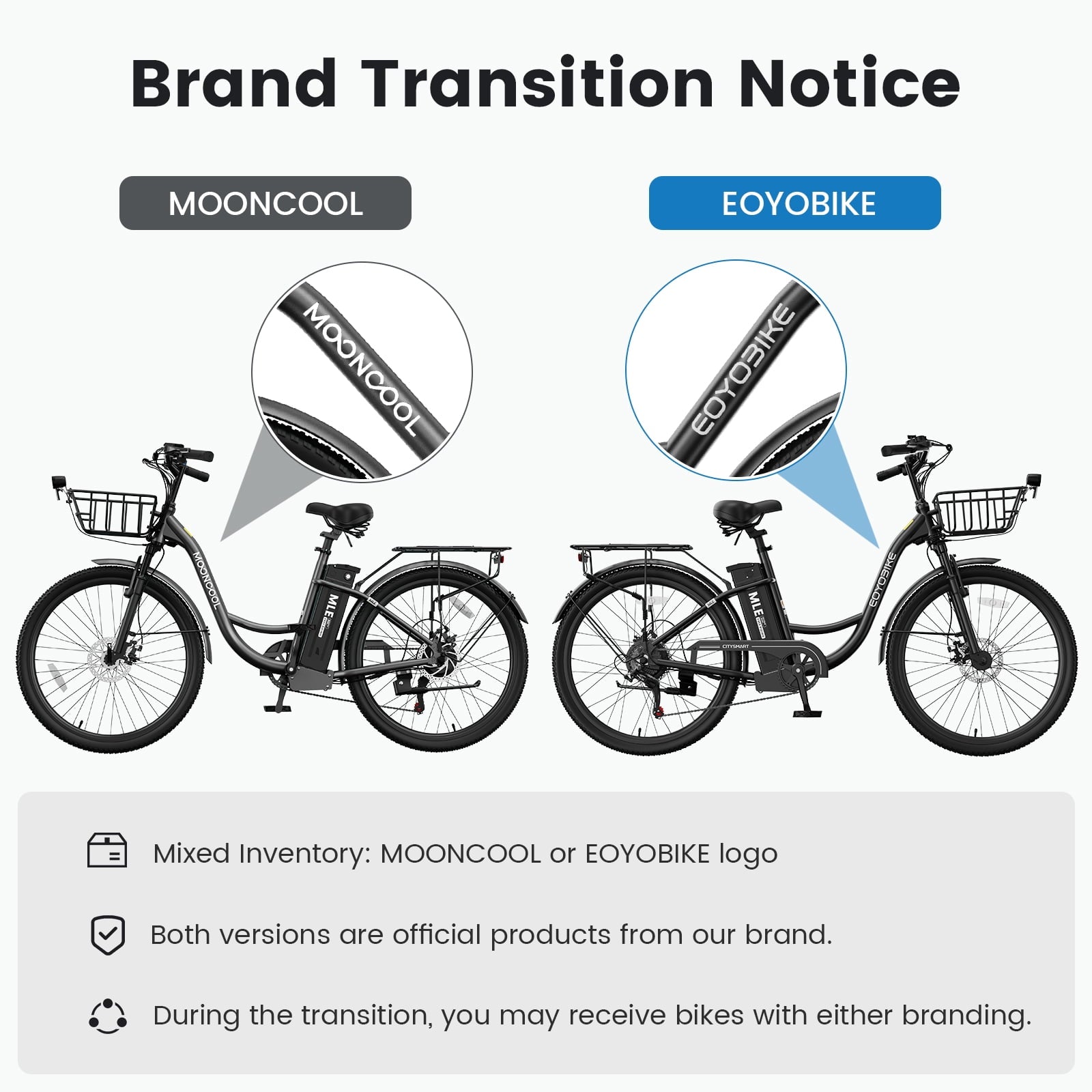 MOONCOOL Electric Bicycle for Adults 350W , 7-Speed Ebike with 36V 10.4Ah Removable Battery . 40 Miles Range , 20 mph Electric Commuter Bike for Women Men