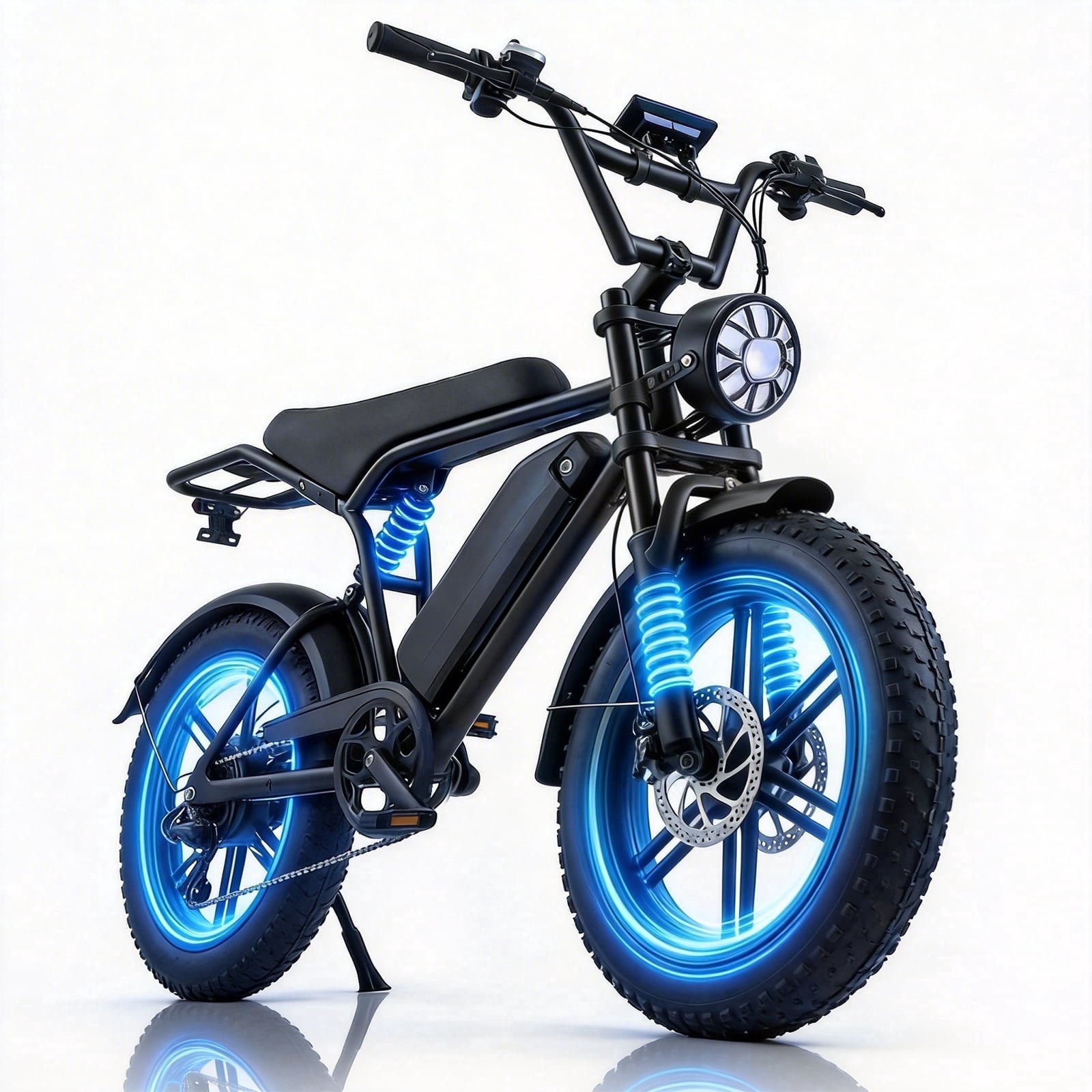 Electric Bike for Adults, 20 x 4” Fat Tire Electric Bicycle, 1500W Peak Motor 60 Miles, 48V 15Ah Removable Battery & 7 Speed Electric Mountain Bike , UL2849