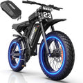 HiKeep 20 Fat Tire Electric Bike for Adults, 750W 1500W Peak Motor, 48V 17.5Ah Removable Battery E-Mountain, Full Suspension Dirt Ebike, UL2849
