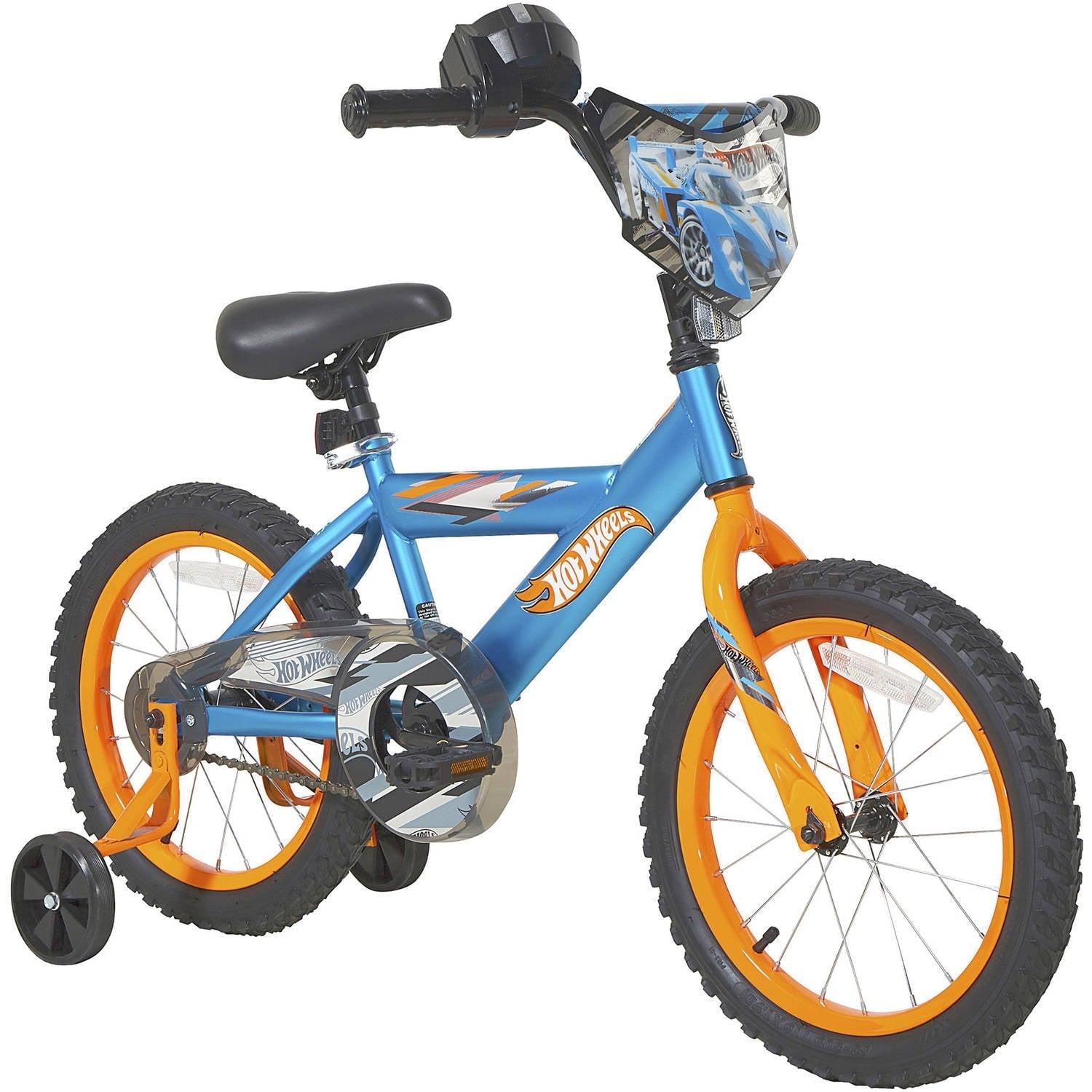 Dynacraft Hot Wheels Boys 16-Inch BMX Bike for Ages 5-7, Blue