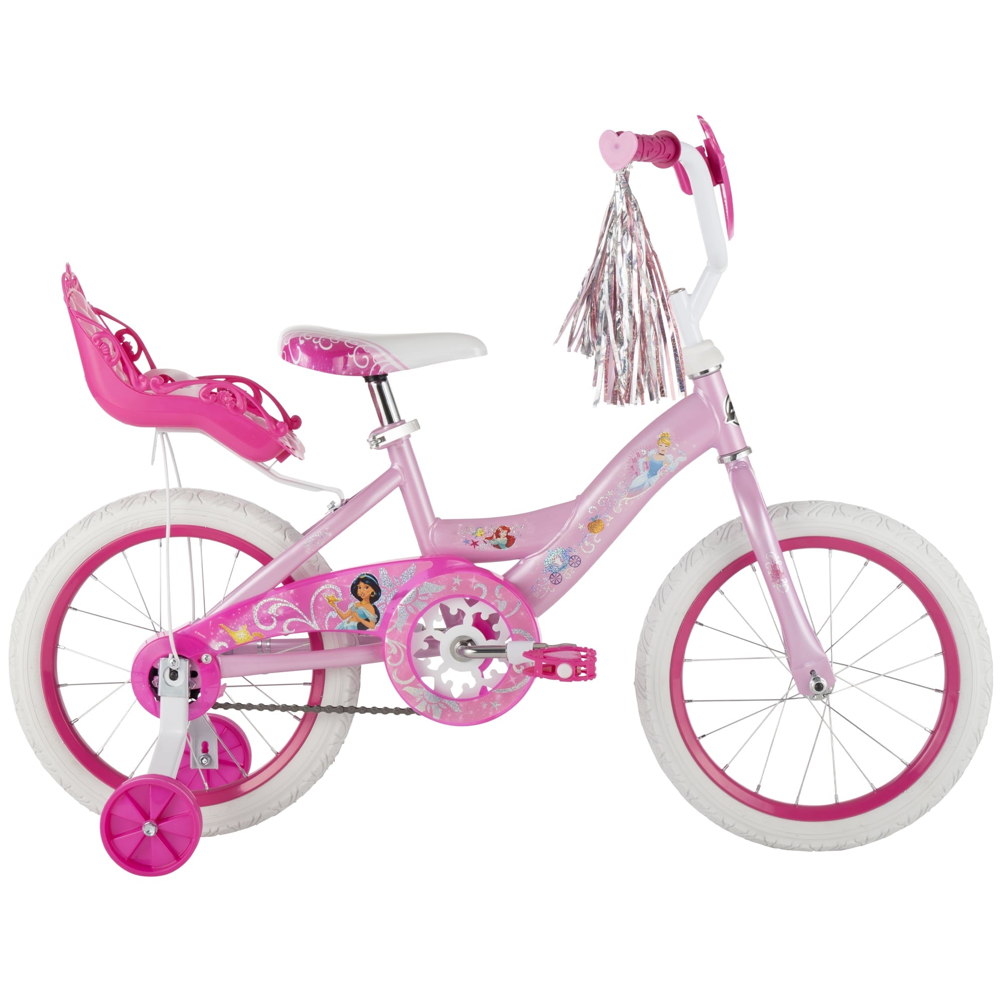 Huffy 16 Disney Princess Kids' Bike, Fits Riders 3'5 - 4'0, Pink, Child, Girl's
