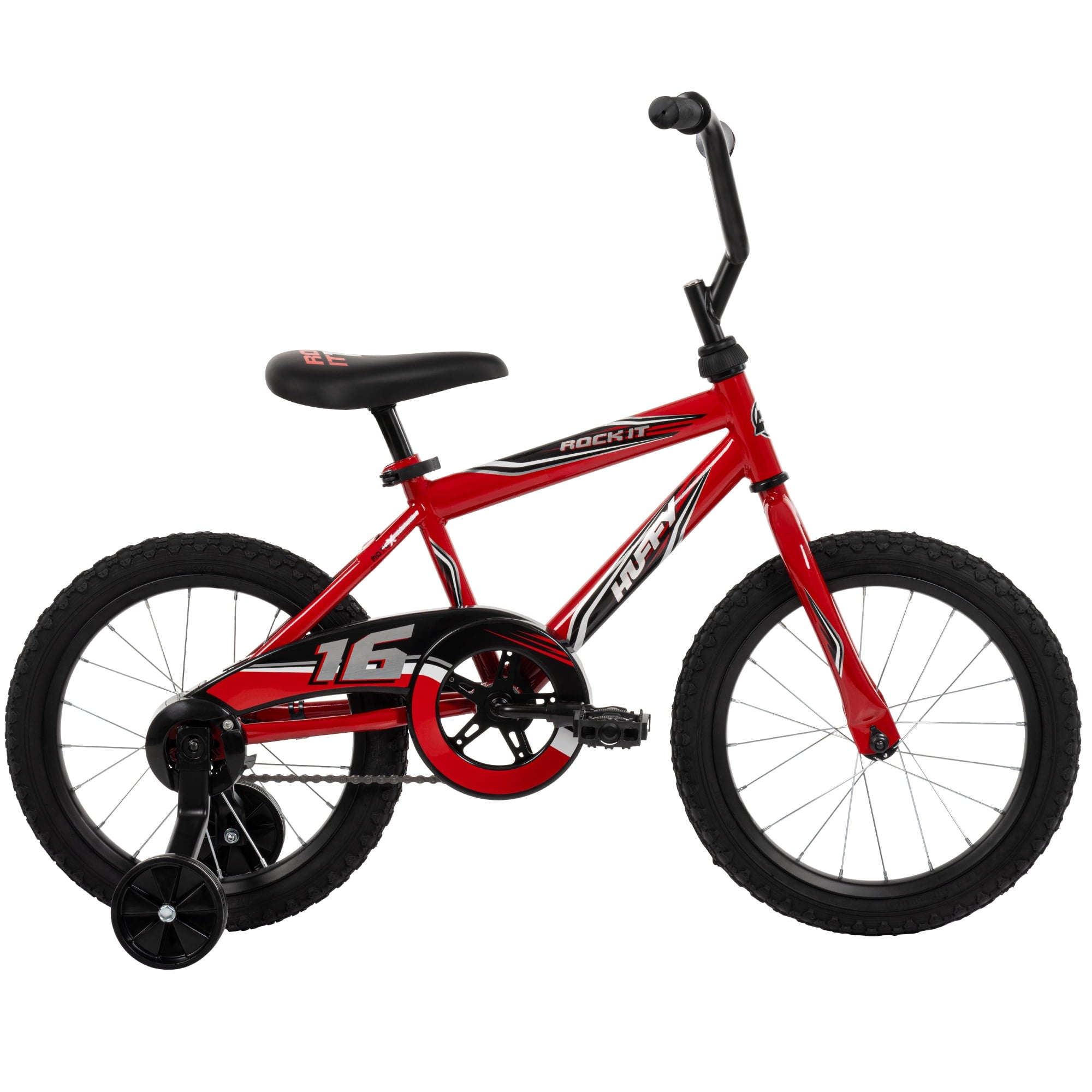 Huffy 16 Rock It Kids' Bike, Fits Riders 42 - 48, Red, Youth, Boys