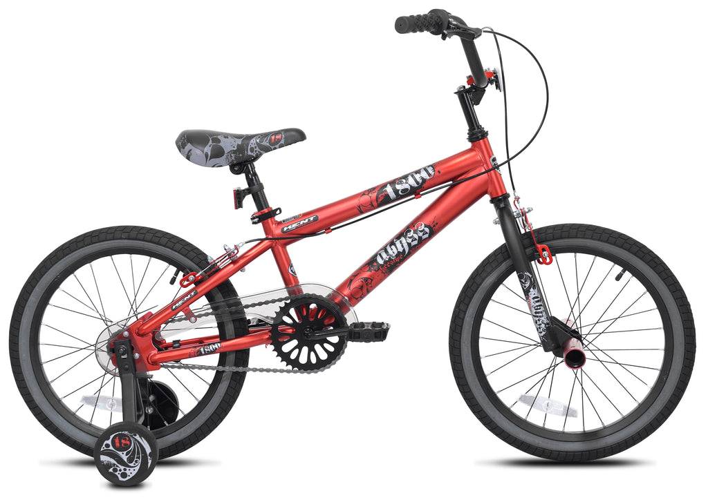 18 Kent Abyss Boy's Freestyle BMX Bicycle, Kids Age 5-7 Years, Red