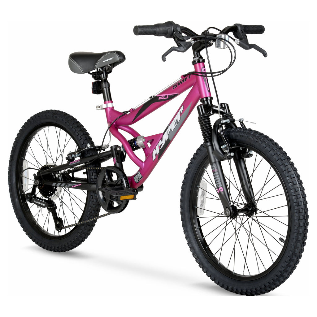 Hyper Bicycles 20 Girl's Swift Mountain Bike. Children Ages 8-13, Magenta