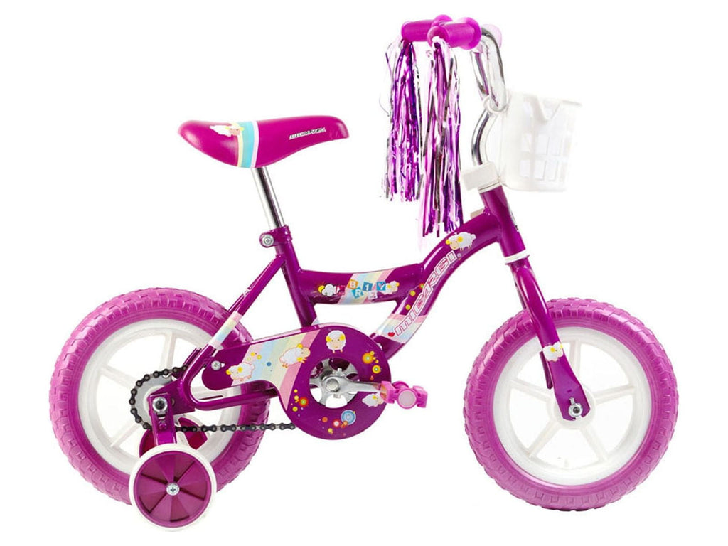 USToyOutlet 12 Kid's Beginner Bicycle for 2-4 Years Old Boys' and Girls' Bike Foam Tire for Indoor Use No Brake - Pink