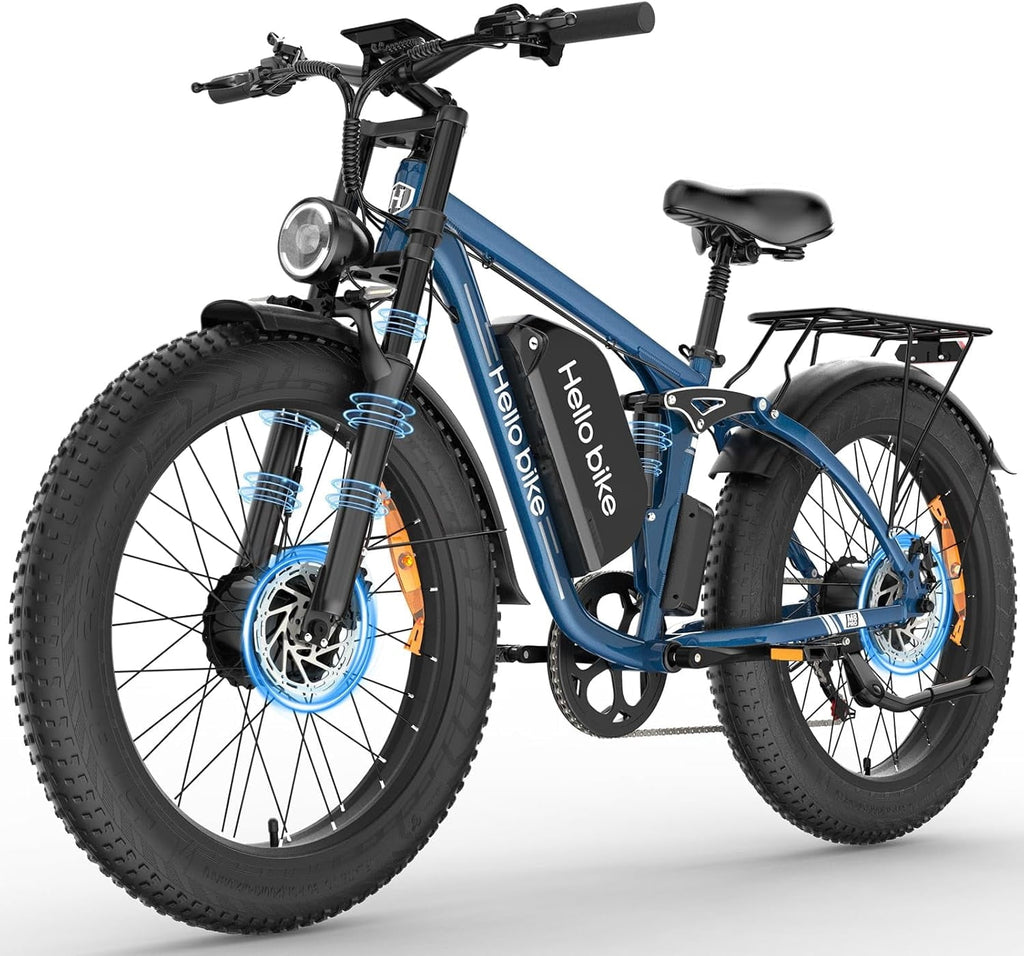 26 Electric Bike for Adult,5000w Dual Motors,up 100 Miles 52V 25Ah Ebike,26 x 4.0 Fat Tire Adult Bicycles for All Terrain,Mountain Commuter UL2849