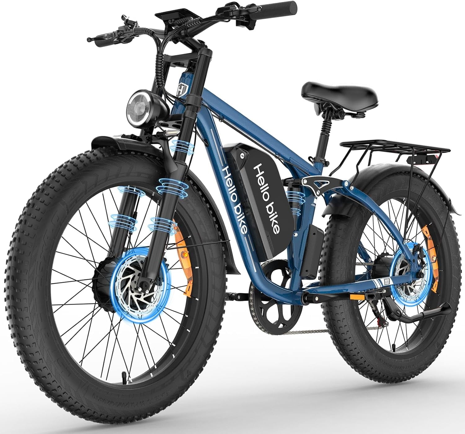 26 Electric Bike for Adult,5000w Dual Motors,up 100 Miles 52V 25Ah Ebike,26 x 4.0 Fat Tire Adult Bicycles for All Terrain,Mountain Commuter UL2849
