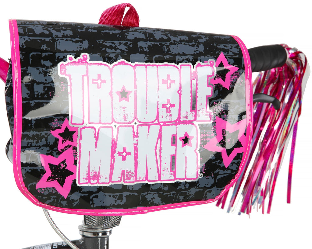 Dynacraft Trouble Maker Girls' 16-Inch BMX Bicycle for Kids Ages 5 to 7