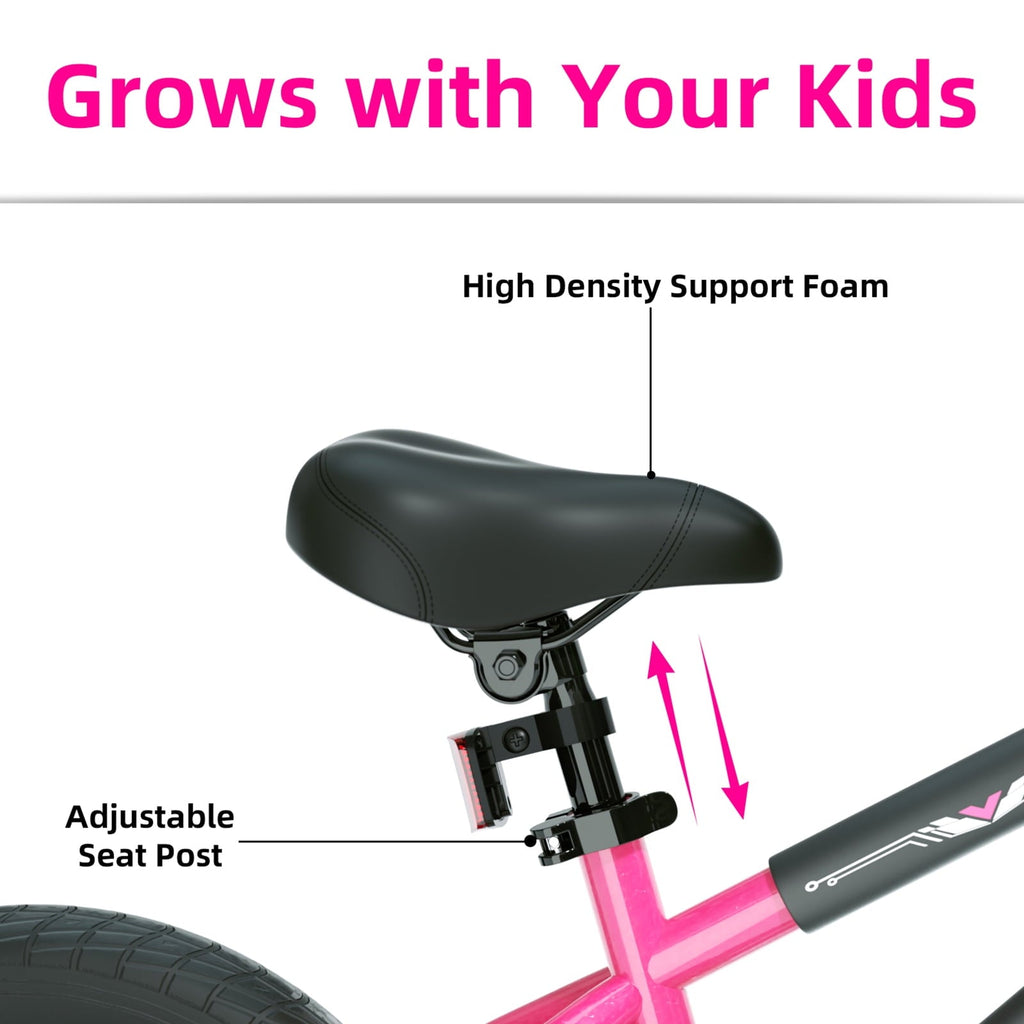 Korimefa Kids Bike, 14 inch Boys Bike BMX Style Bicycle with Training Wheels Coaster Brake for 4 5 6 7 Years Old Toddlers Boys , Blue