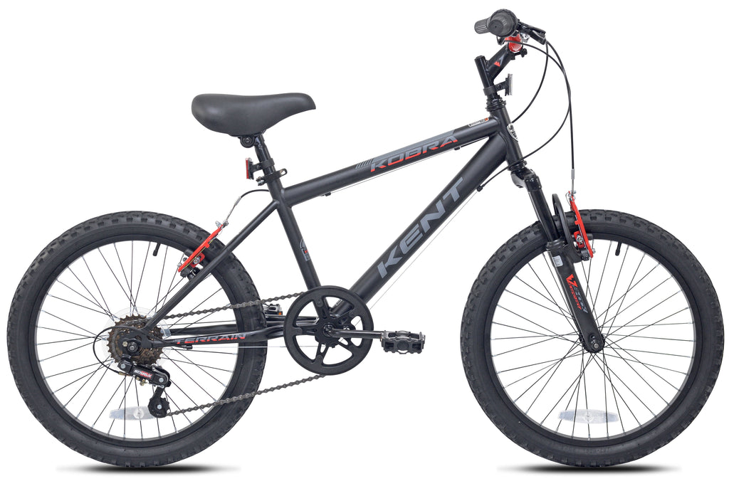 20 Kent Kobra Bicycle, 20 Wheels, Child Ages 7-14, Black