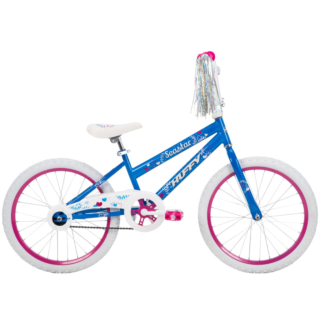 Huffy 20 Sea Star Kids' Bike, Fits Riders 44 - 56, Blue/Pink, Youth, Girls