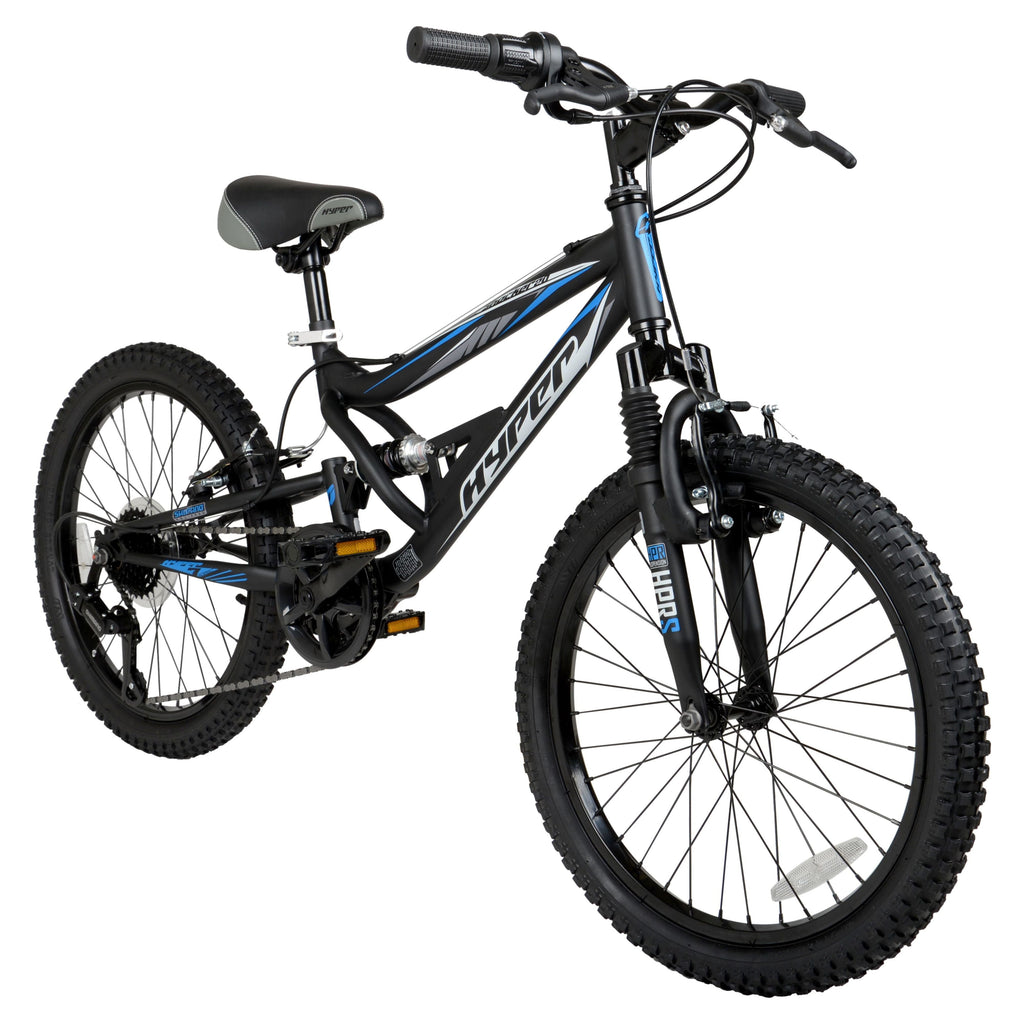Hyper Bicycles Shocker Mountain Bike, 20 Wheels, Kids Age Group 8-13 Years, Black, Child
