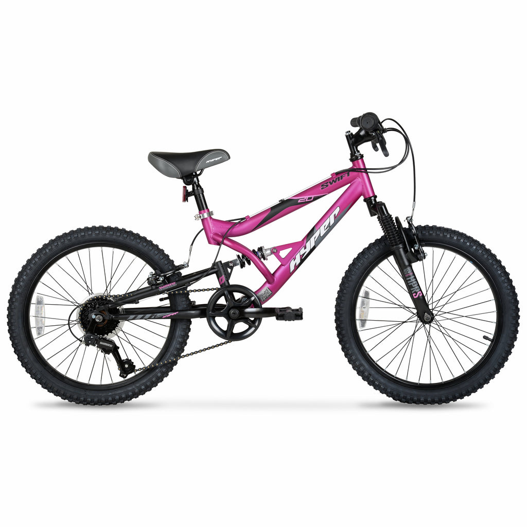 Hyper Bicycles 20 Girl's Swift Mountain Bike. Children Ages 8-13, Magenta