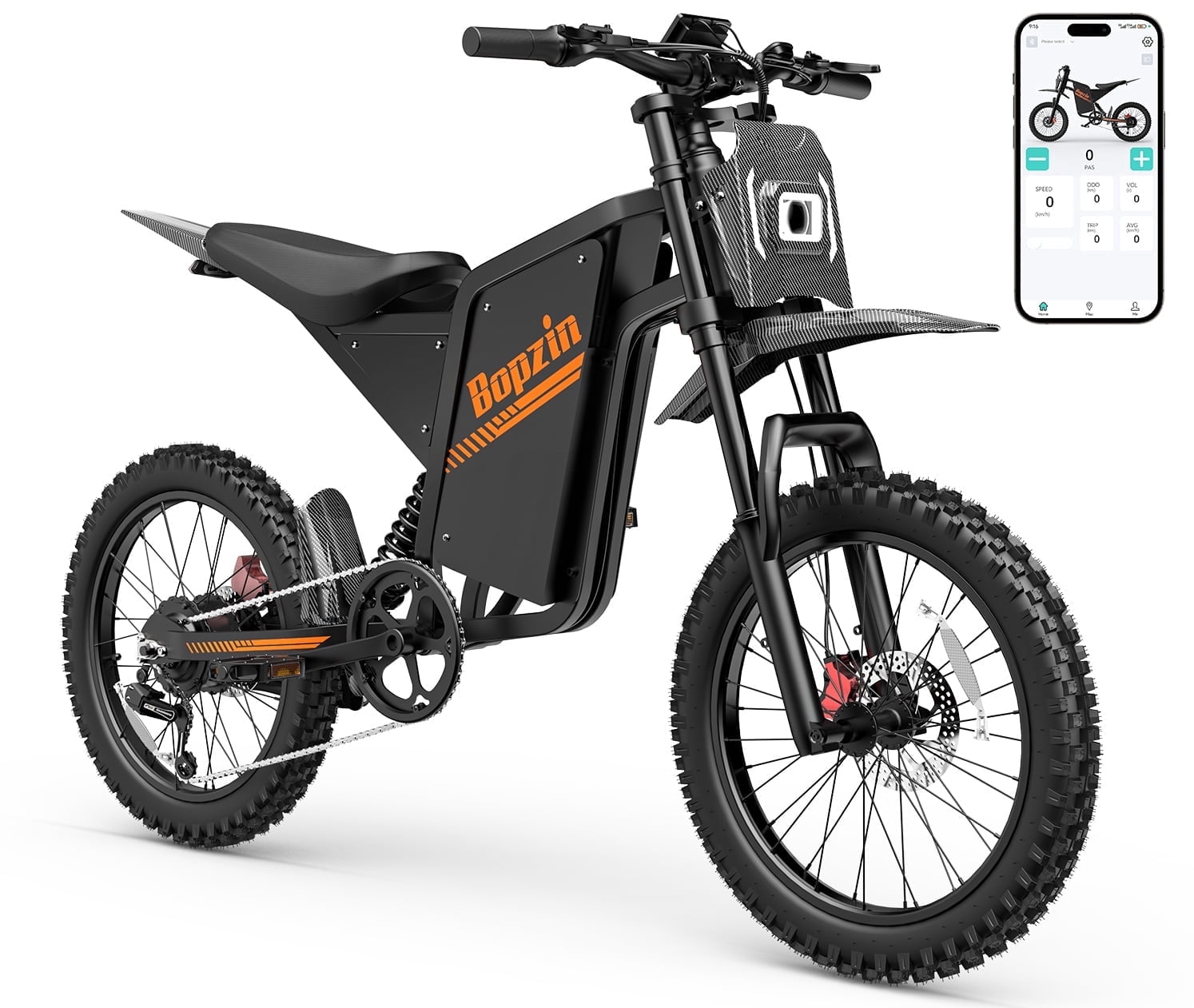 Electric Bike for Adults,1500W 35MPH,48V 20AH 30-80 Miles,20'' Fat Tire Mountain Bike with Rear Rack UL2849