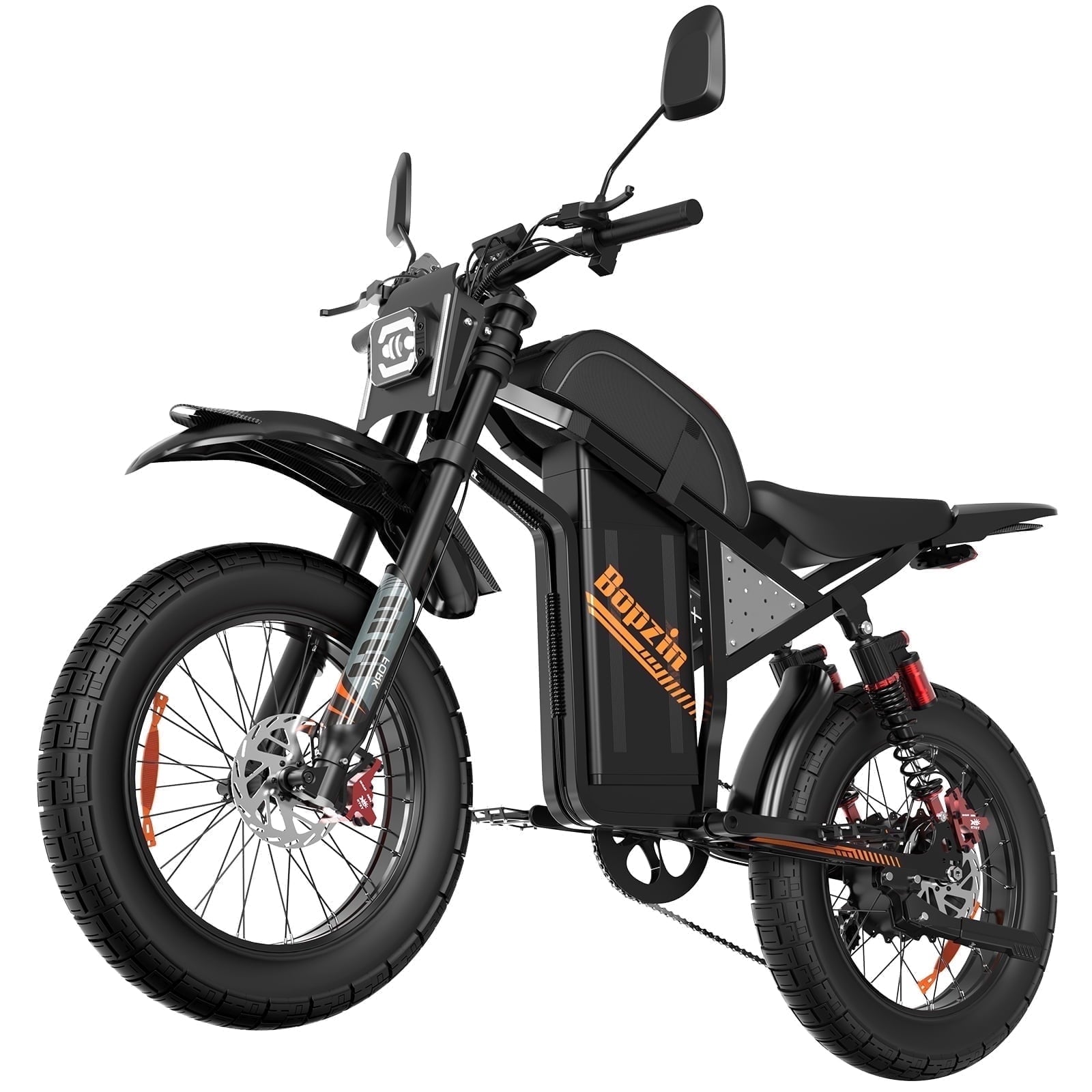 Electric Bike for Adults,1500W 35MPH,48V 20AH 30-80 Miles,20'' Fat Tire Mountain Bike with Rear Rack UL2849