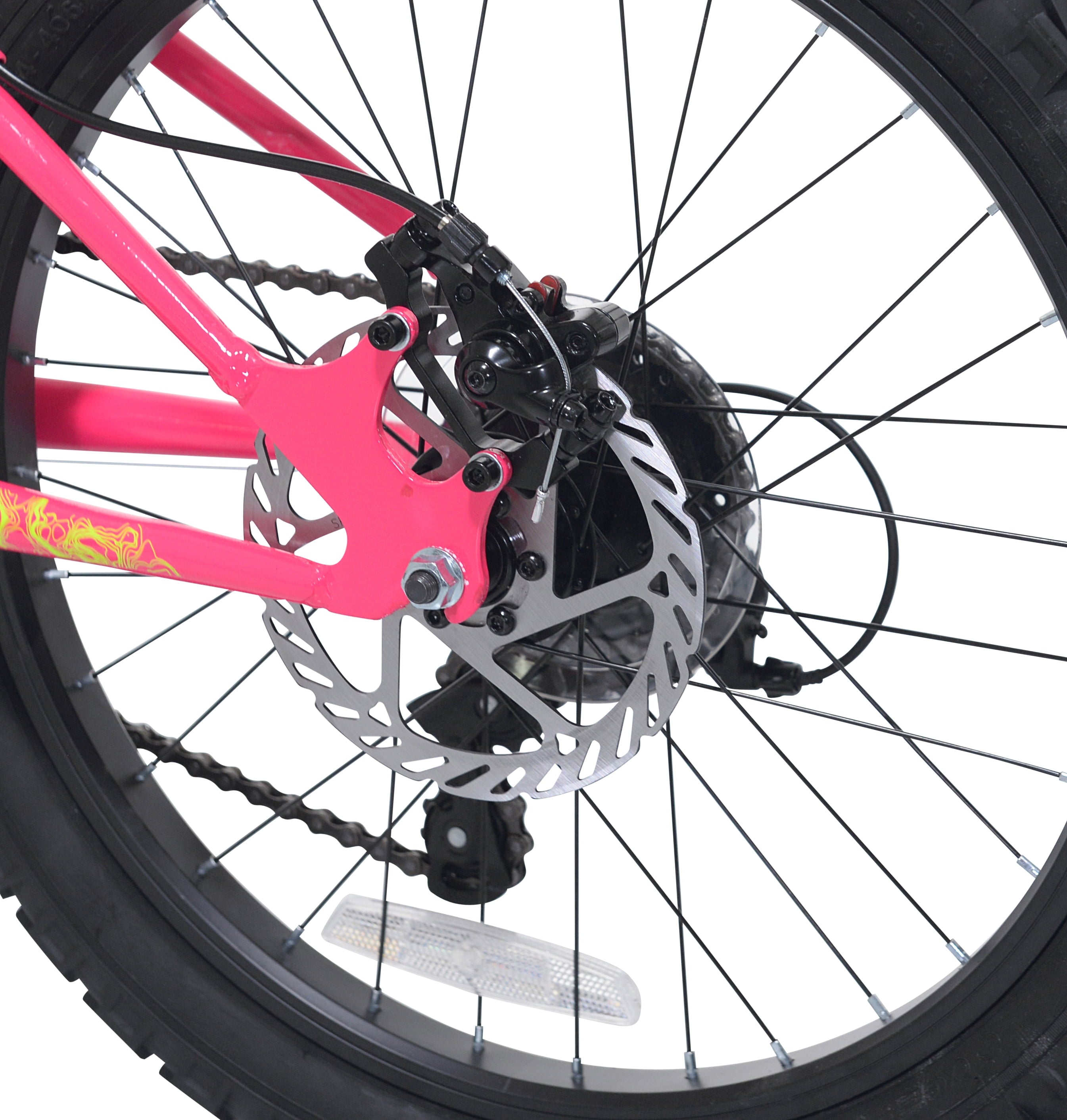 20 Ozark Trail Mountain Bike, 7 Speed, Fits Rider 3'11-4'4, Pink, Child/Tween/Teen, Unisex