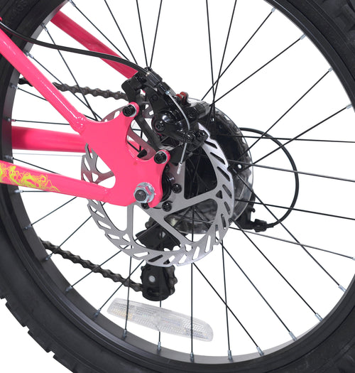 20 Ozark Trail Mountain Bike, 7 Speed, Fits Rider 3'11-4'4, Pink, Child/Tween/Teen, Unisex