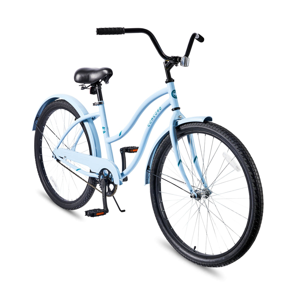 Concord 26 Pacifica Cruiser Bicycle, Fits Riders 5'2 - 5'10+, Adult, Unisex, Light Blue