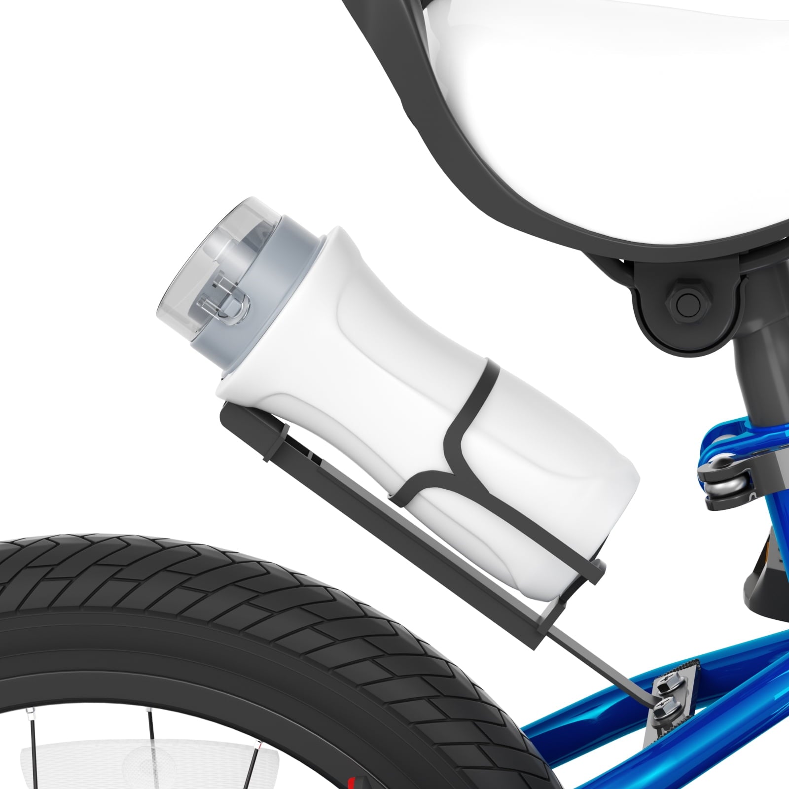 KORIMEFA Kids Bike Boys Bicycle 14 inch for Children Age 4-8 Years Old, Toddler Sport Cycling with Training Wheels, Water Bottle Holder, Blue