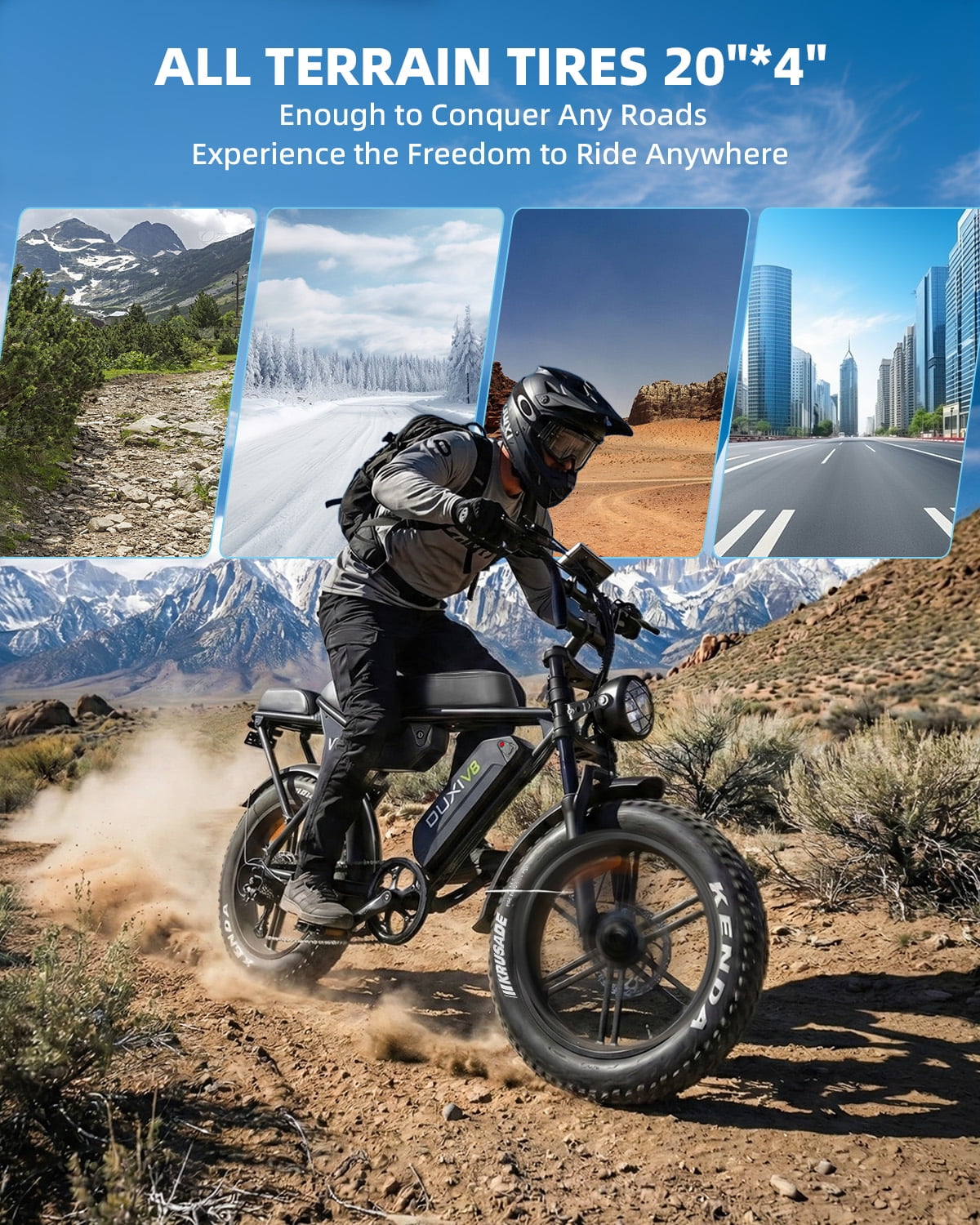 VTOKW Electric Bike for Adults, 500W Electric Bicycles with 36V 10.4Ah Battery, 16 Fat Tire Ebike, 20MPH E-Bike, E Bike for Adults UL2849