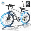 26 Electric Dirt Bike for Adults,1200W Peak Motor, 4 Modes & 7-Speed, UL2849 Certified,x Max 28Mph & 50Miles, Internal Removable Battery,Shock Absorber, Electric Mountain Bike