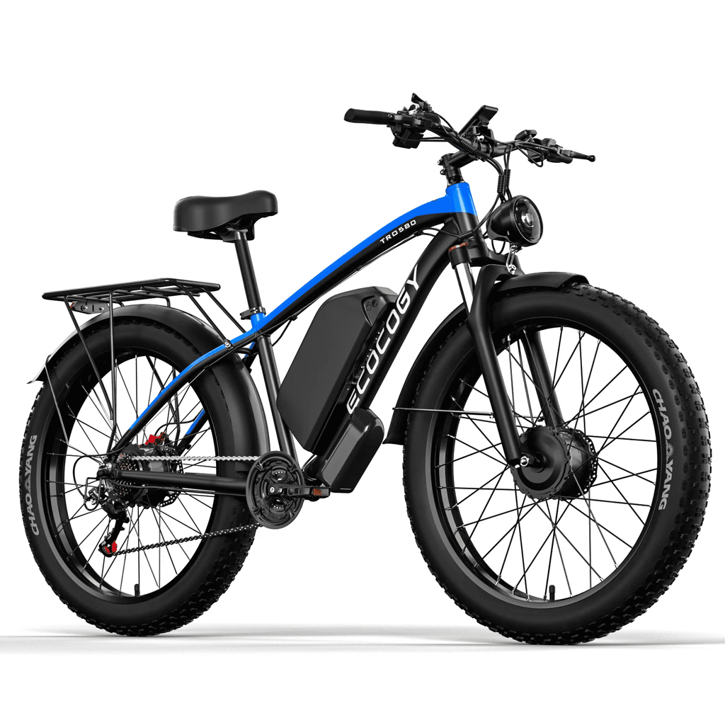 26 Fat Tire Electric Bike 6000W 52V 32Ah Electric Biycles 7Speed Hydraulic Brake