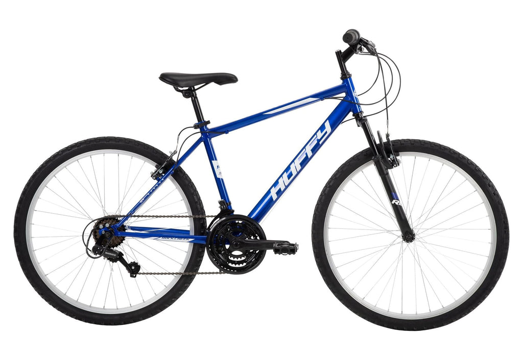 Huffy 26” Rock Creek Mountain Bike, Fits Riders 60”+, Blue, Adult, Men's