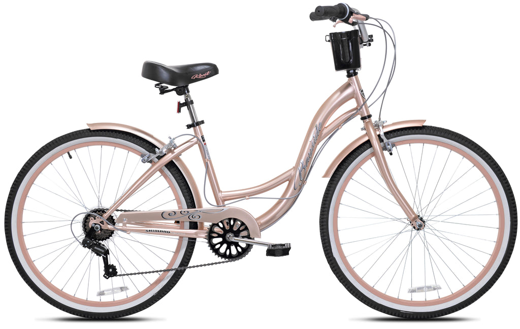 26 Kent Bayside Cruiser Bicycle, Fits Rider: 5'2-5'10, Rose Gold, Adult, Unisex