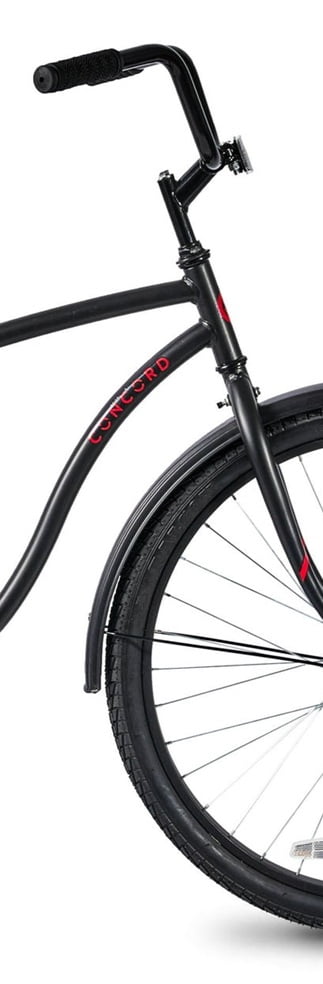 Concord 26 Pacifica Cruiser Bicycle, Fits Riders 5'2 - 5'10+, Adult, Unisex, Matte Black