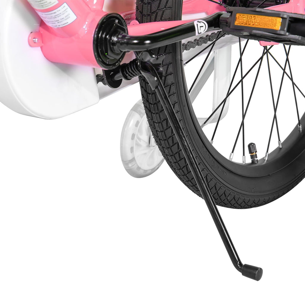 JOYSTAR Pluto Kids Bike with Training Wheels for 12 inch Bike, Gray