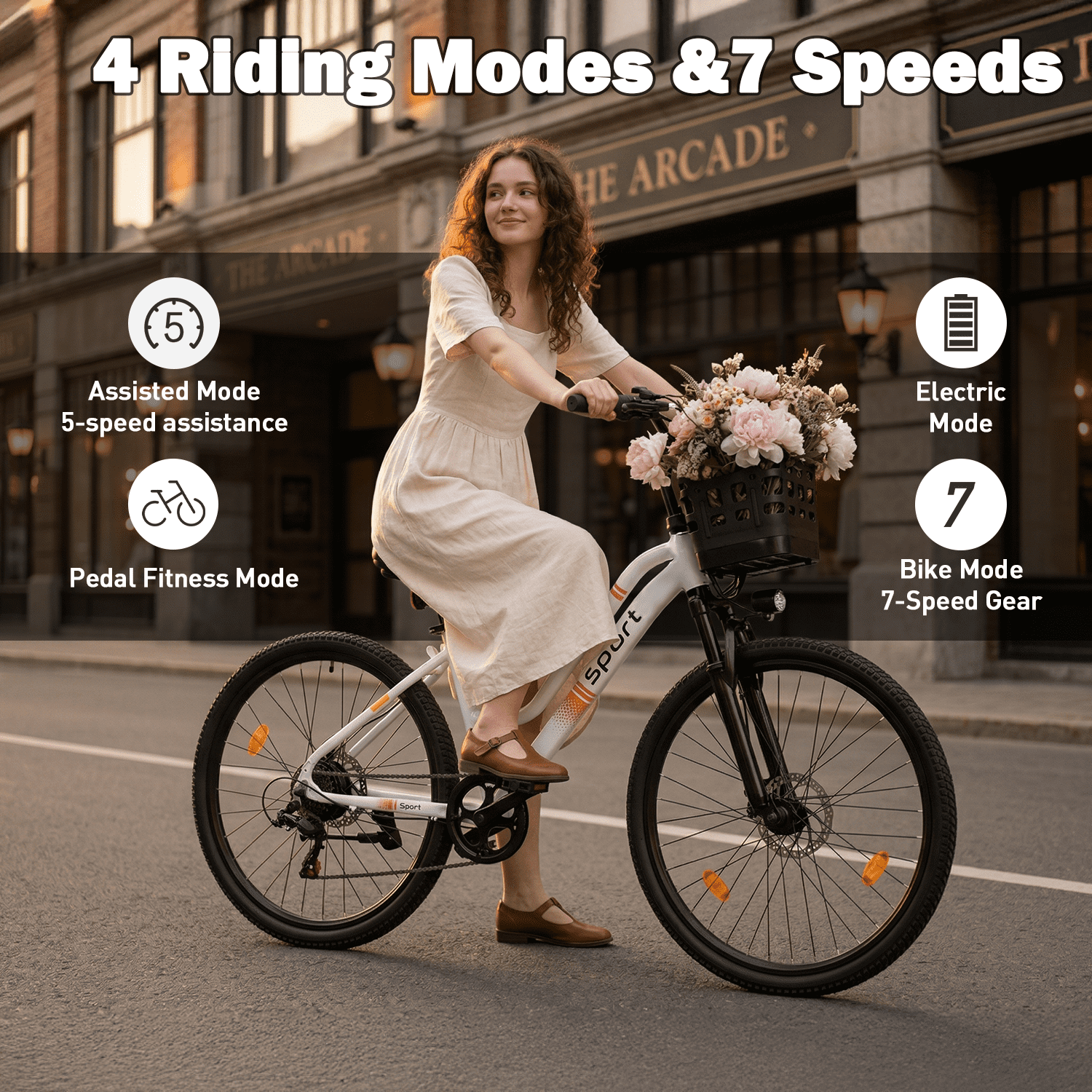 BroPath Electric Bike for Adults, Ebike, Electric Bicycle with 576WH Removable Battery,14 Folding Ebike, 21MPH,20+ Miles(MAX),500W High Motor,Multi-Shock Absorption,Commuting Mini E Bikes,UL2849