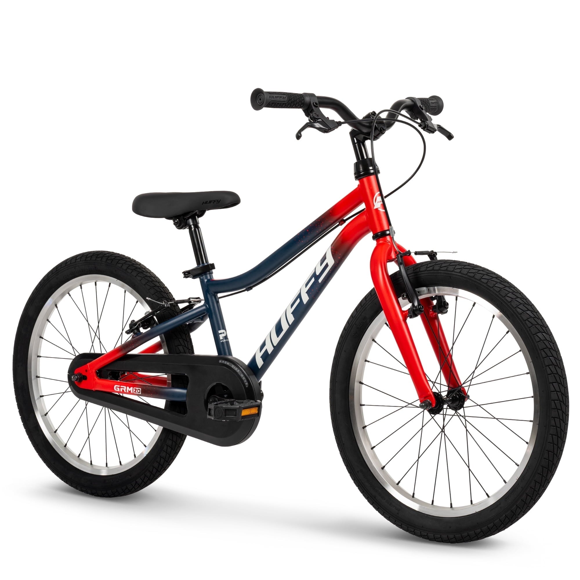 Huffy 20-Inch GRM Kids' Bike, Perfect Fit Frame for a Natural Riding Position, Dual Braking System for Confident Control, Full Chainguard for Safety, Fits Riders 45–52 Tall, Blue