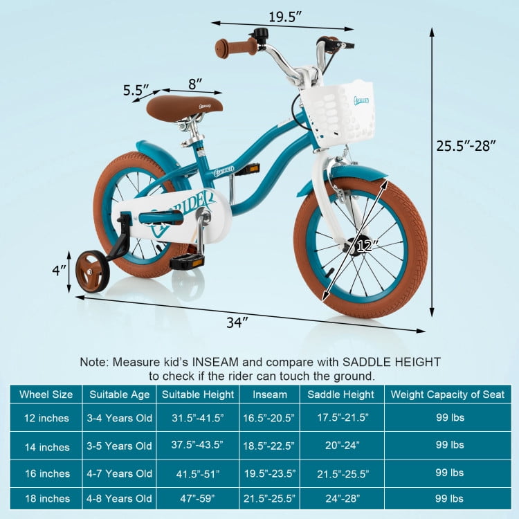GVN Toddler Bike, Balance Bike,12 Inch Kids Bike Adjustable with Removable Basket for 3-4 Years Old-12 inches